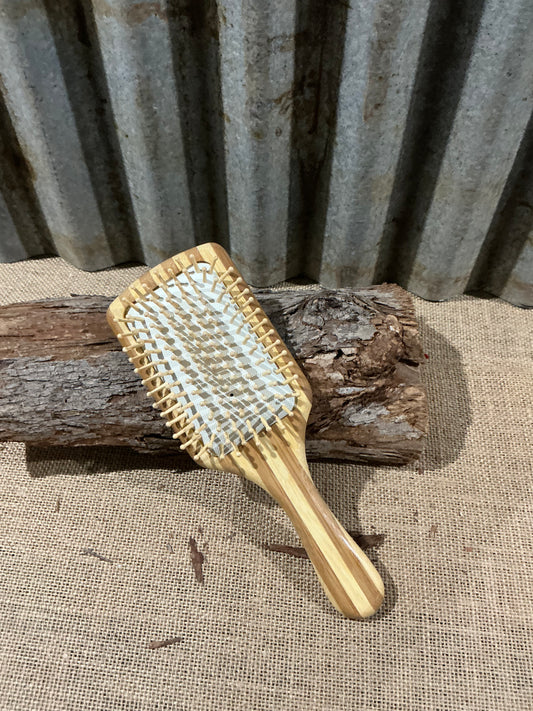 Tooling Leather Hair Brush