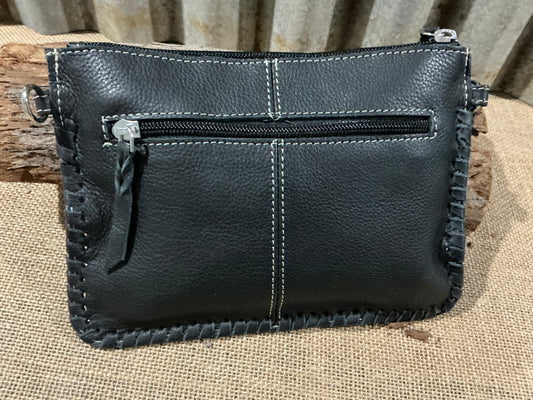 Volcan Small Leather Clutch Bag