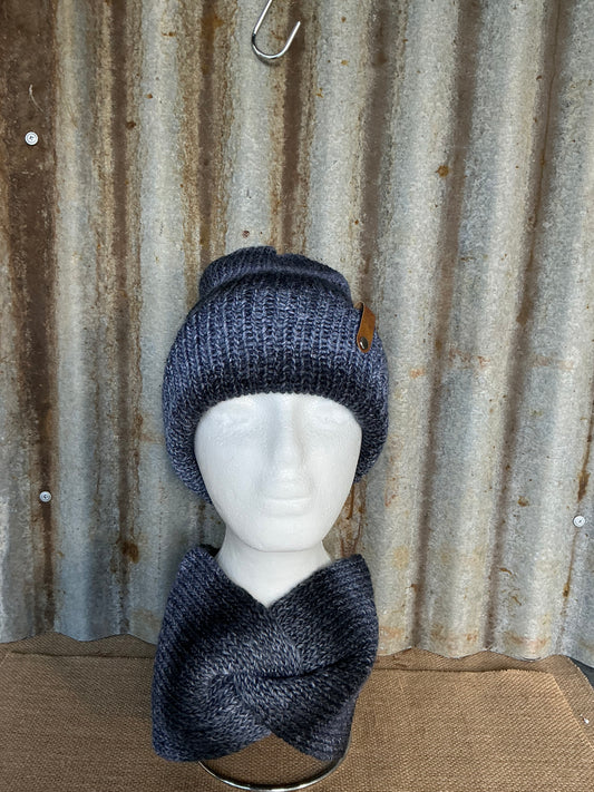 Handmade Beanie and Ear/neck Warmer