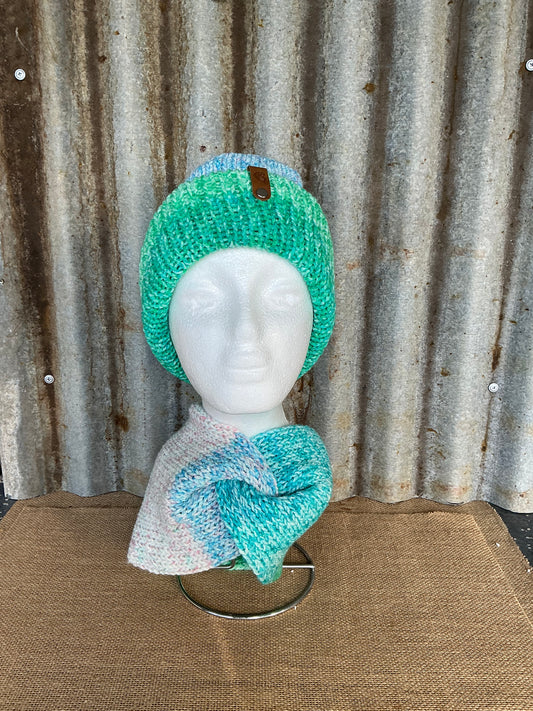 Handmade Beanie and Ear/neck Warmer