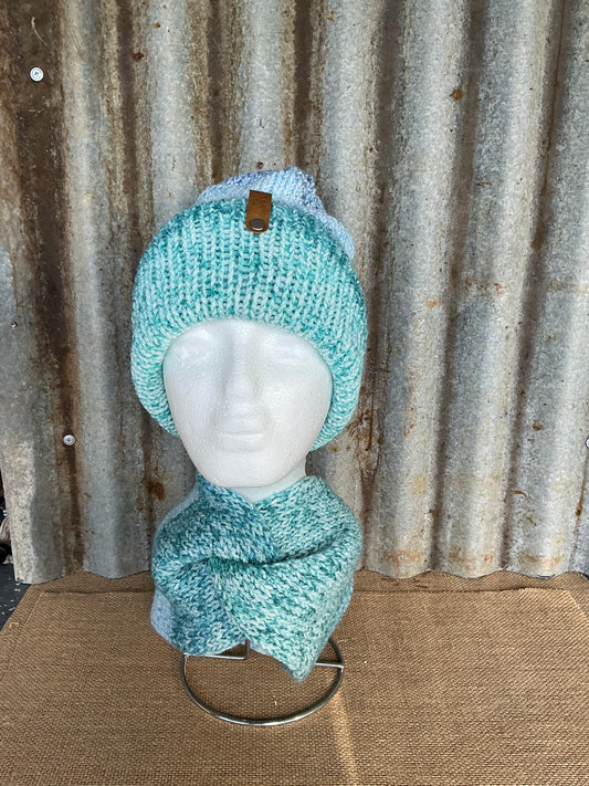 Handmade Beanie and Ear/neck Warmer