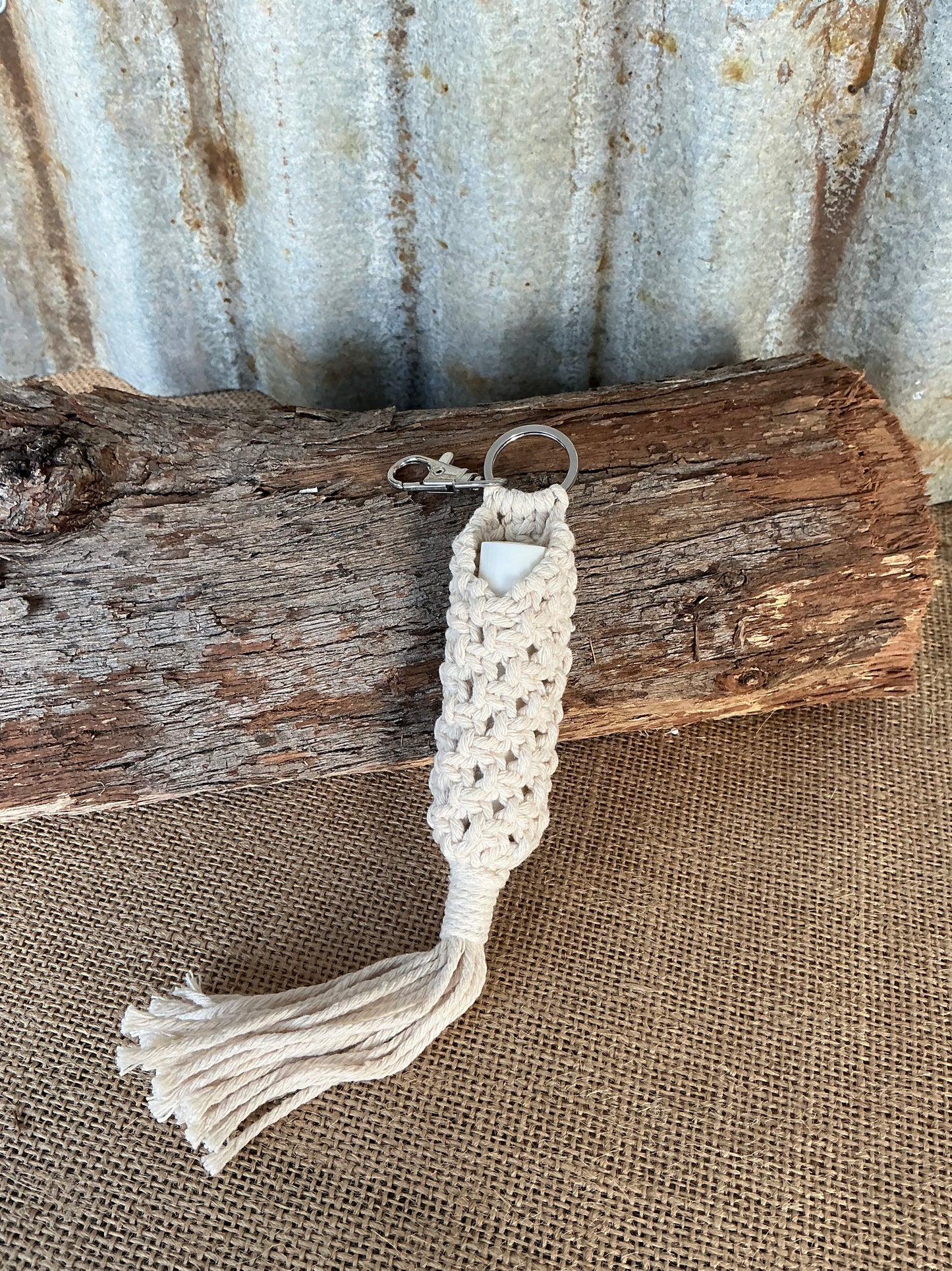 Macrame Lip balm Holder