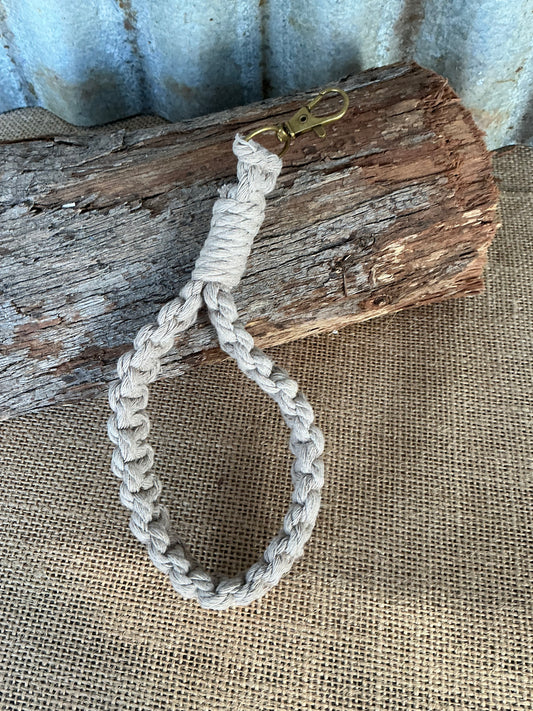 Macrame Wristlet Light Brown