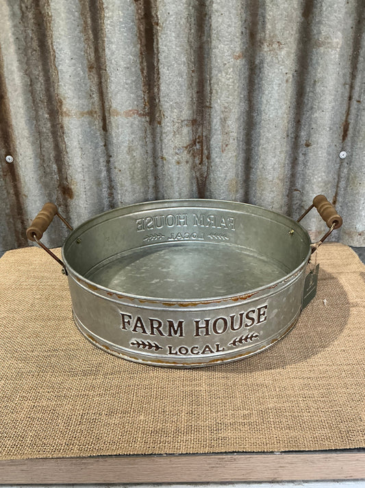Large Metal Farmhouse Tray