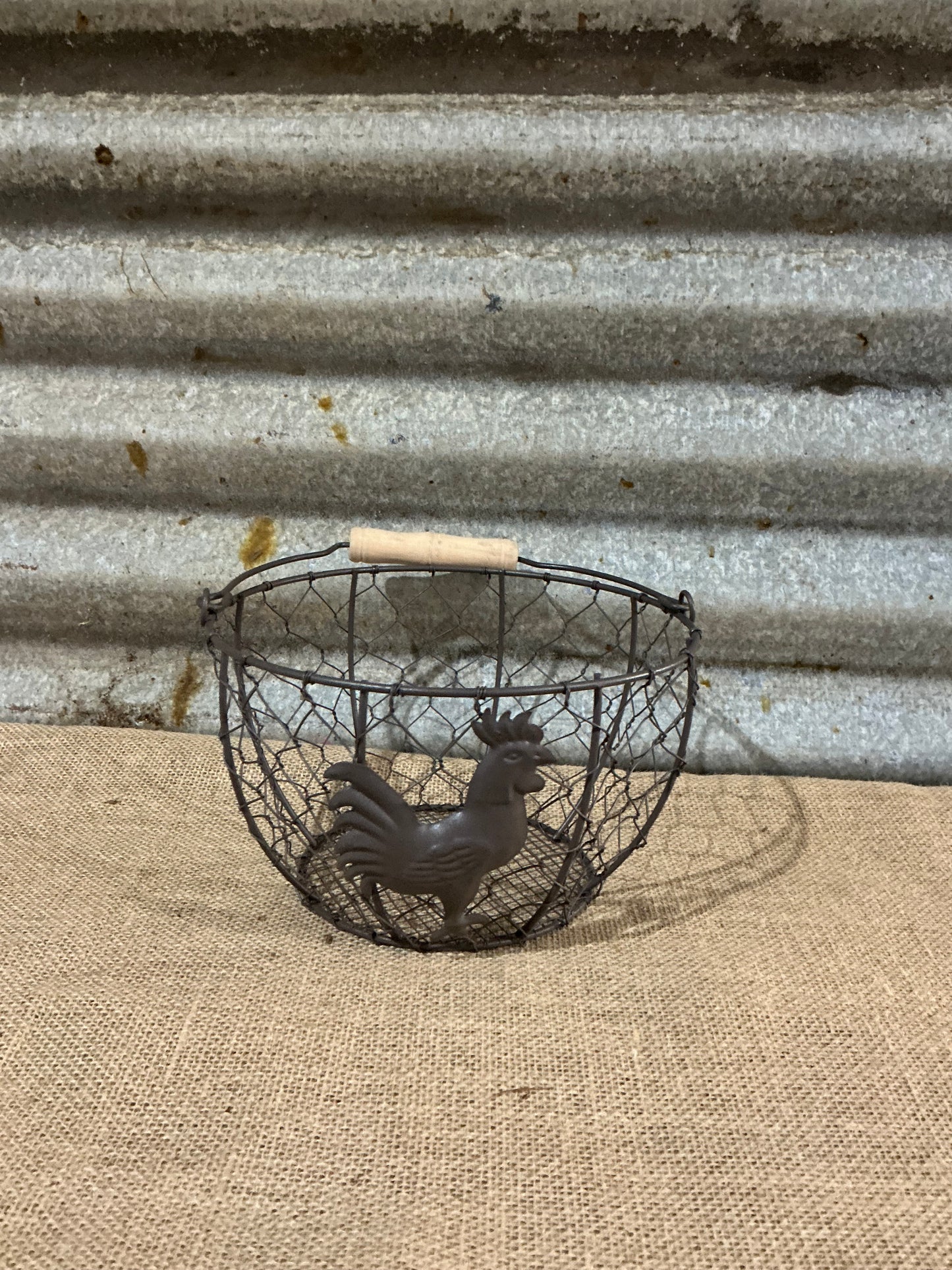 Rooster Wire Basket