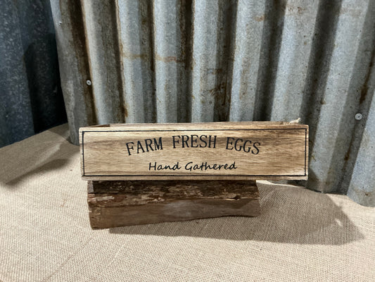 Farm Fresh Eggs Crate