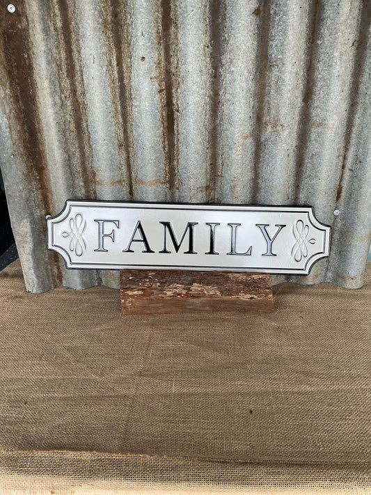 Family Enamel Wall Sign