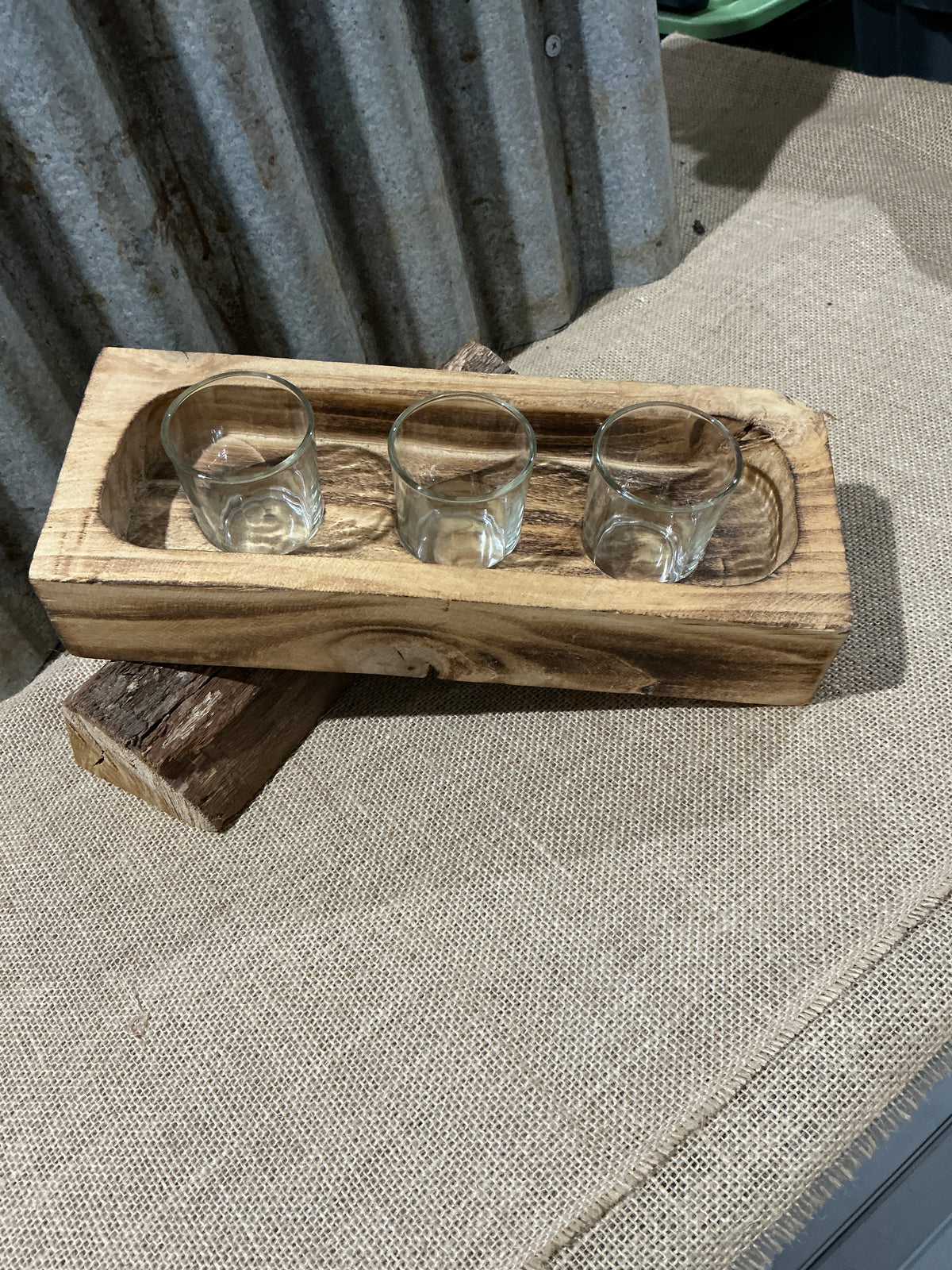 Wooden Tea light Candle Holder