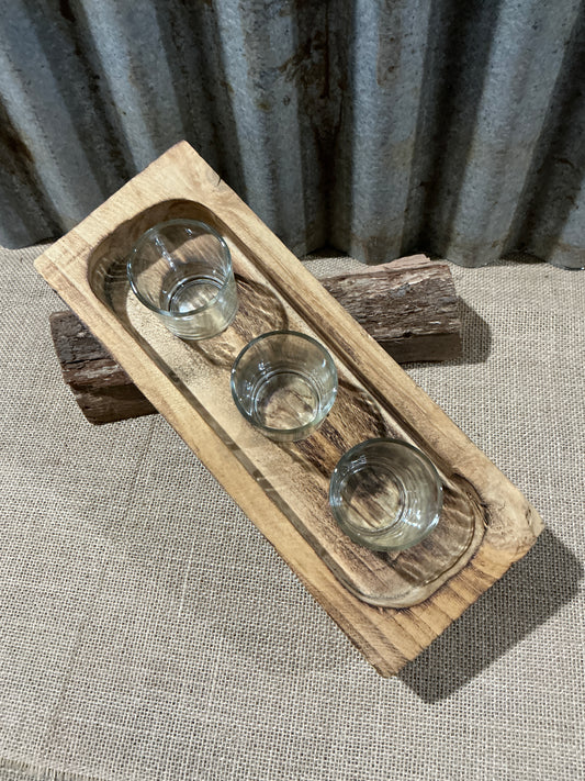 Wooden Tea light Candle Holder