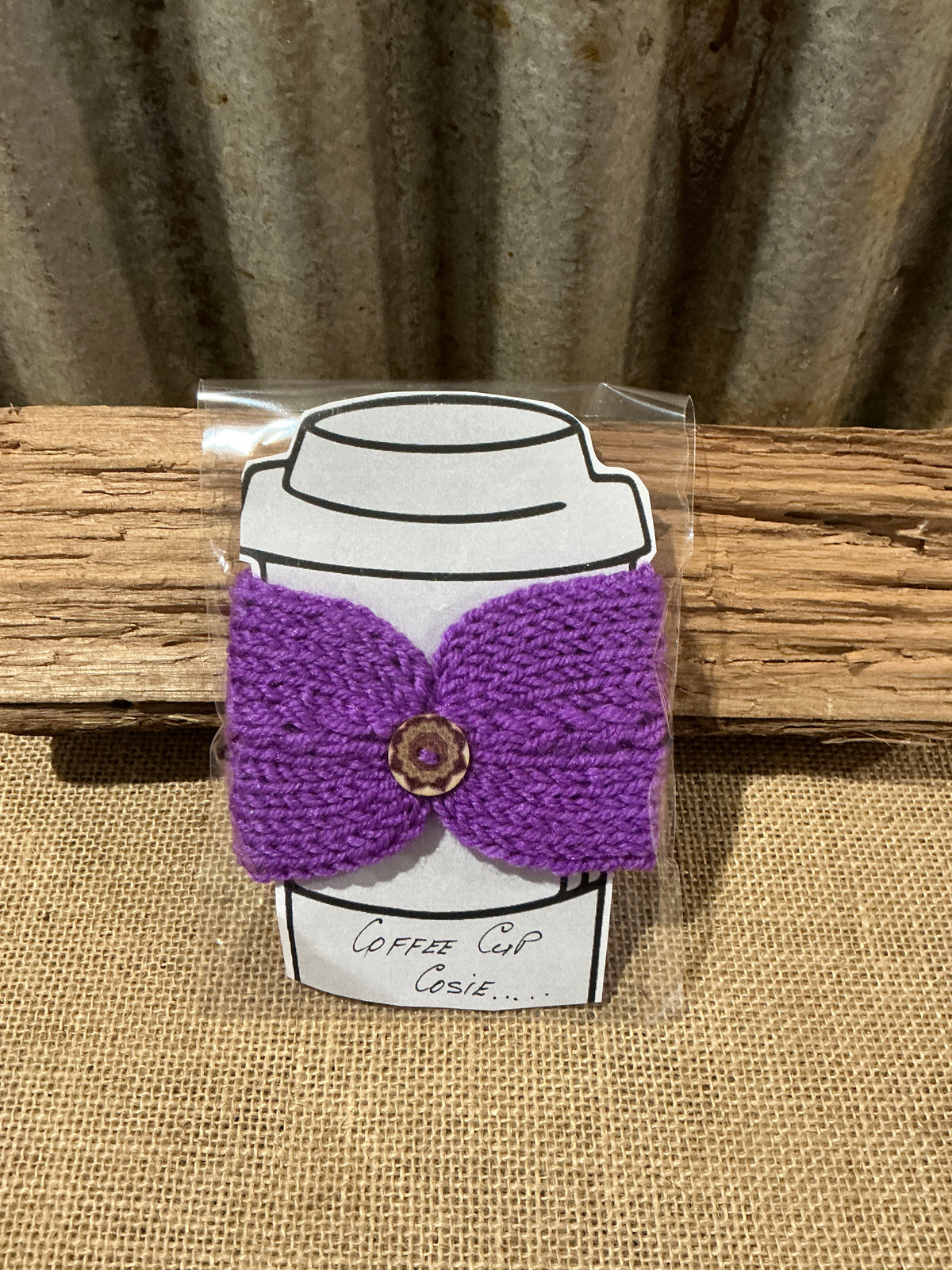 Knitted Coffee Cup Cosie